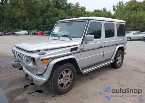 2002 Mercedes-Benz G 500 z USA, uszkodzony, nr VIN WDCYR49E42X132522